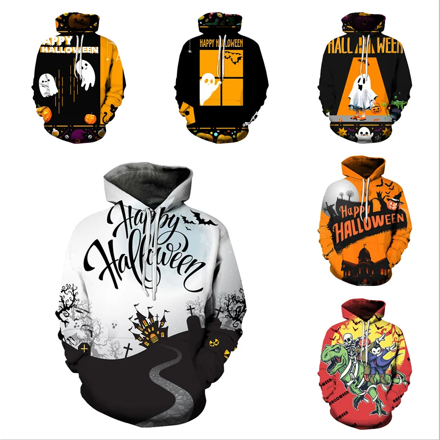 

Halloween Costume Cosplay Hoodie Unisex 3D Print Pullover Hooded Sweatshirt Trick or Treat Hoodie 2290-2295, Custom colors