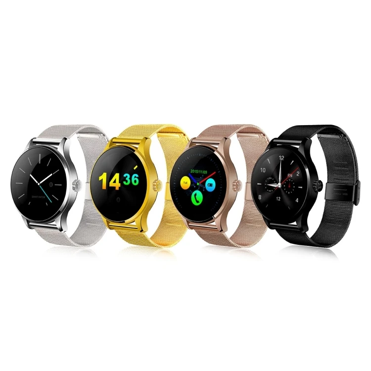 

K88H 1.22 inch 2.5D Curved Screen BT 4.0 IP54 Waterproof Metal Strap Smart Bracelet with Heart Rate Monitor