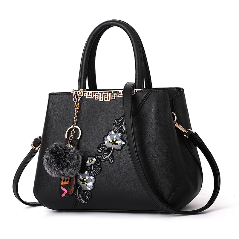 

DL212 20 Brand customization handbags for ladies embroidery flower handbags for women wholesale handbags