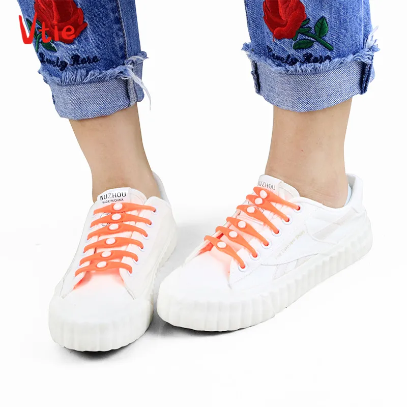 

Custom Logo Shoelaces Shoe Lace Accessories Elastic No Tie Shoelaces for Sneaker and Casual Shoes, 13