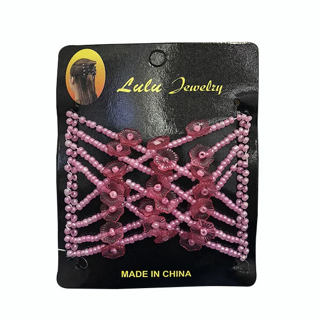 

Fashion Variety Crystal Beads Steel Wire Hairpins Clip For Women Flowers Magic Hair Comb, Picture