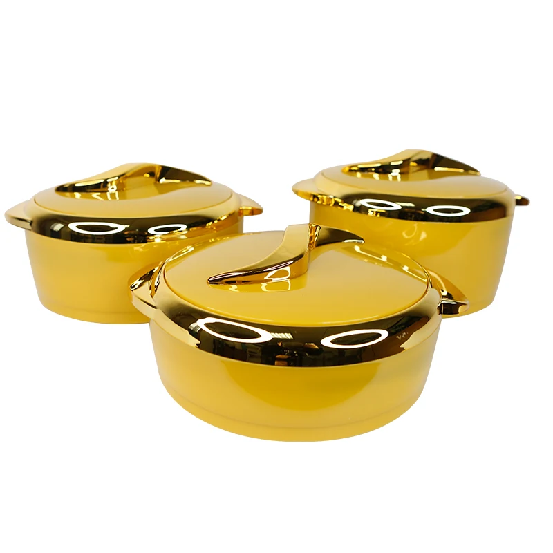 

Commercial insulated food warmer container luxury food warmer set, Gold