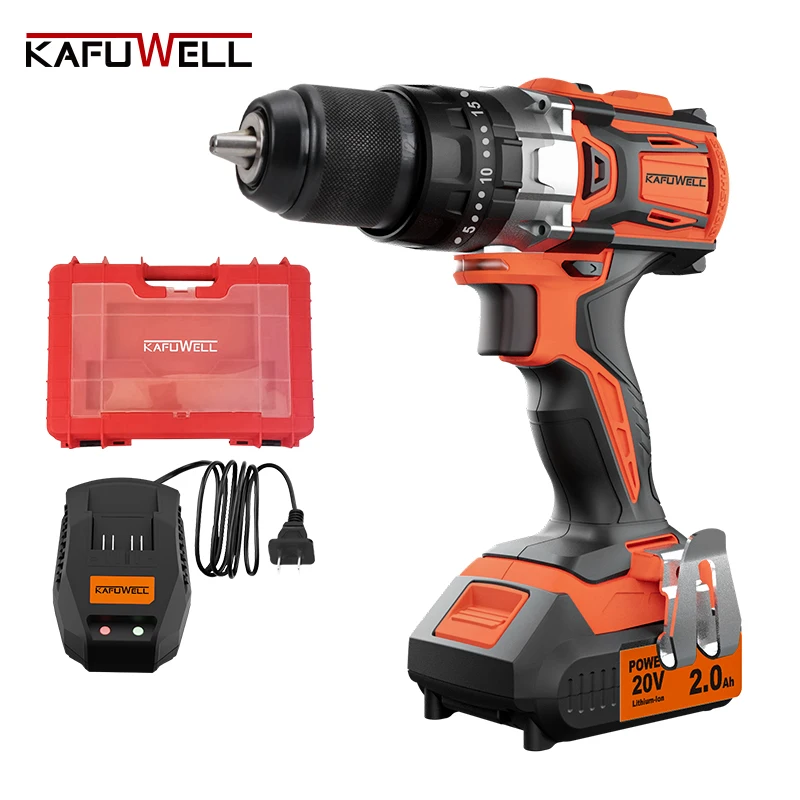 

KAFUWELL PA4530H 20v Lithium-ion Battery Impact Cordless Brushless Power Drills Electric Drill