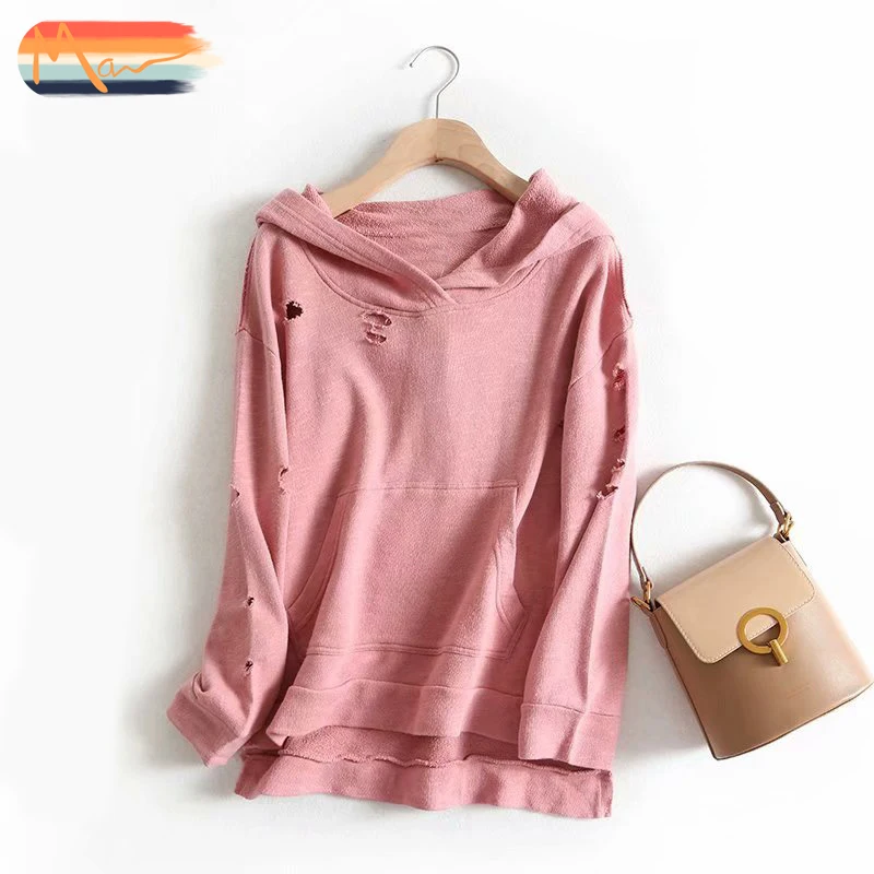 

Maxnegio wide sleeve hoodie women's plain hoodies