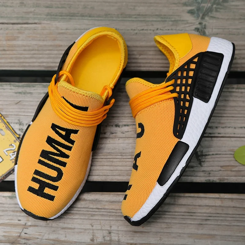 

Alibaba China Supplier Custom Brand Big Size Human Race Breathable Men NMD Shoes Women Asia Fashion Sports Shoes