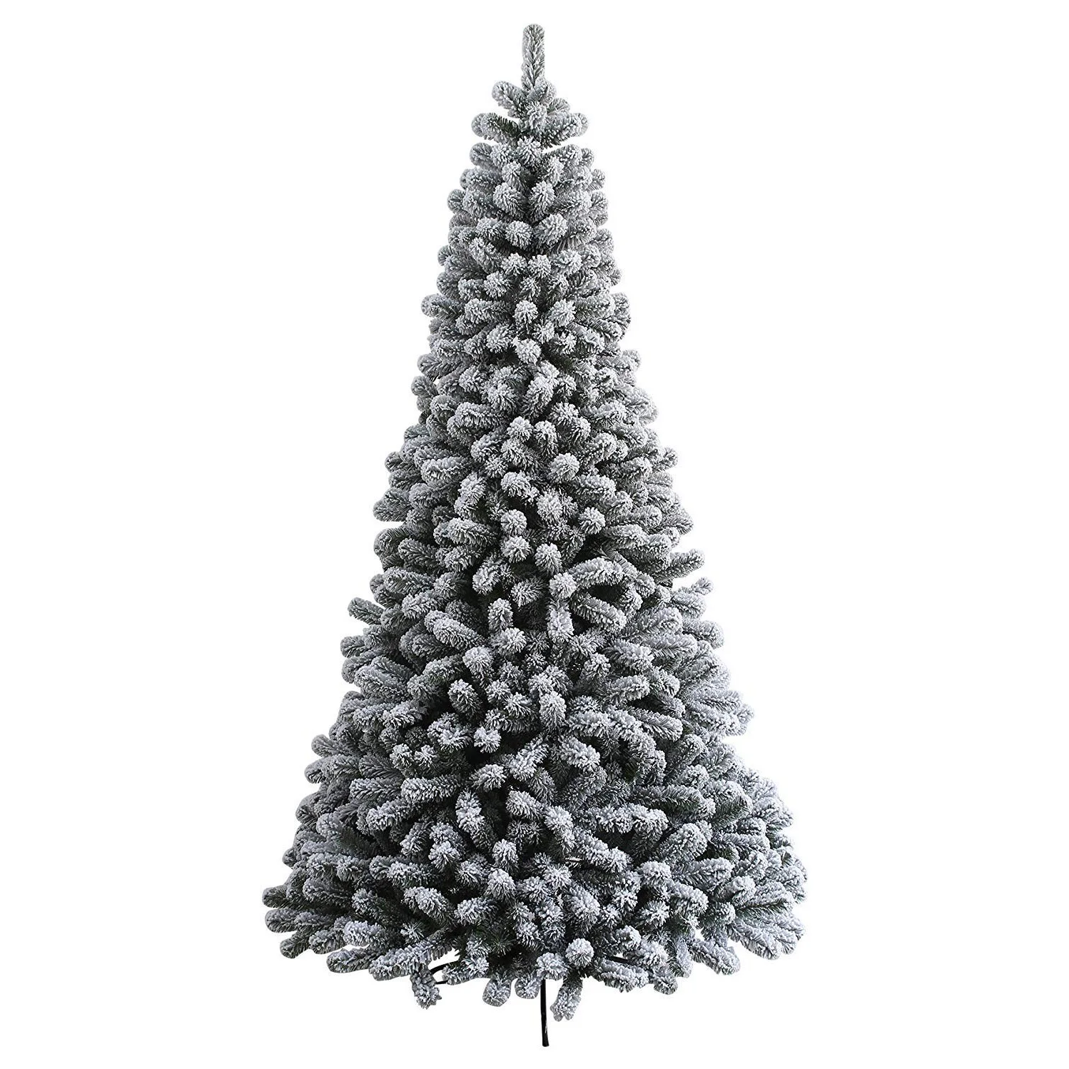 
6ft 7ft 8ft Green Red White Blue PVC PE PET Artificial Metal Frame Christmas Trees 