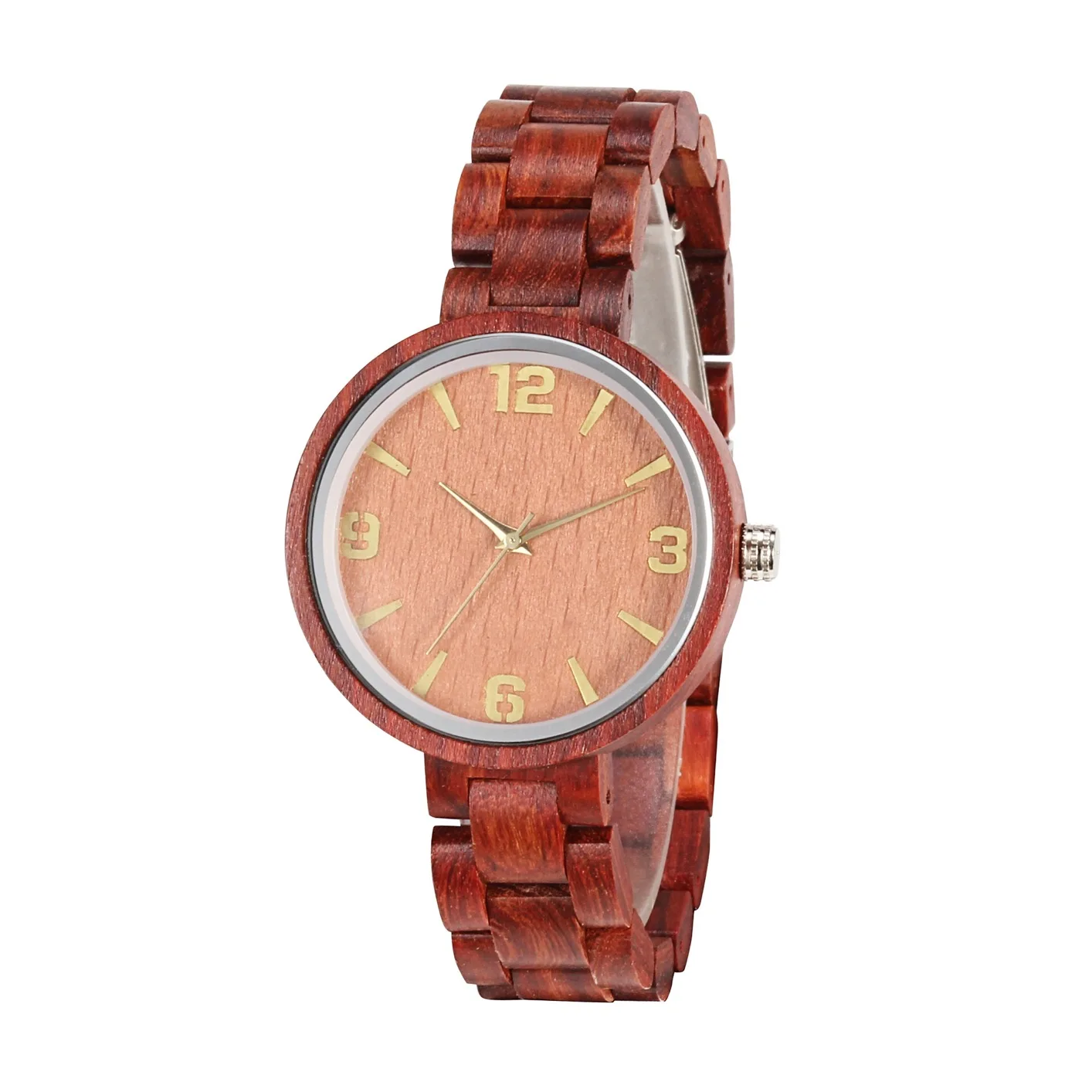 

New design wholesale Japanese movement no logo private label wooden watches for men and ladies