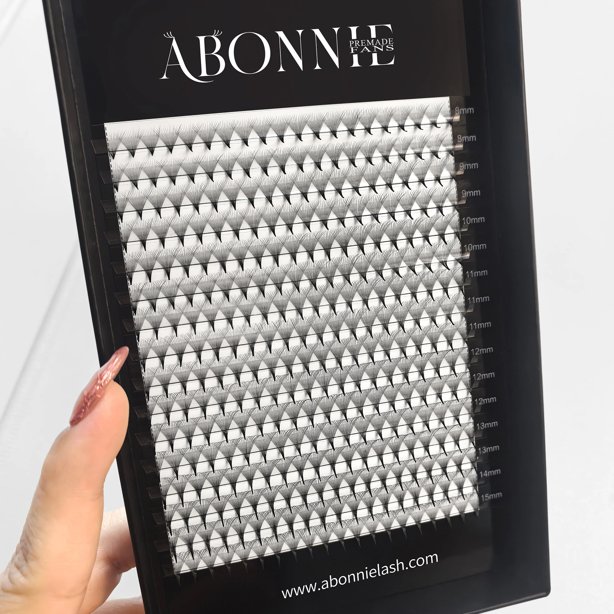 Abonnie Mink Pointy Base Pre Made Eyelash Fans