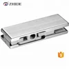 Zhide aluminum Core 12mm Upper Clamp 304 Stainless Steel Top Glass Door Patch Fitting