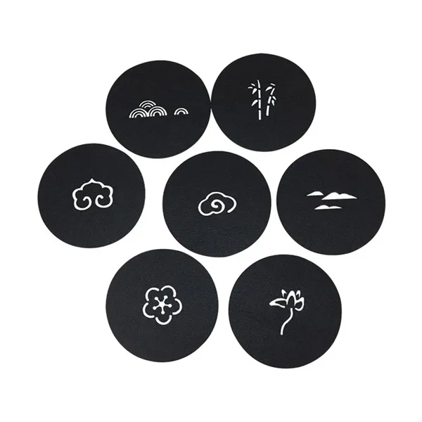 

Premium Custom Cup Coaster Polyester Wool Felt Cup Coasters for Drinks, Gray, black,red and custom