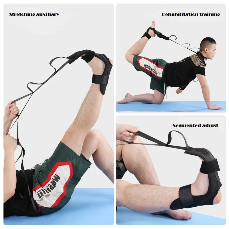 110cm Yoga Ligament Stretching Belt Plantar Leg Training Foot Ankle Joint K4X5 