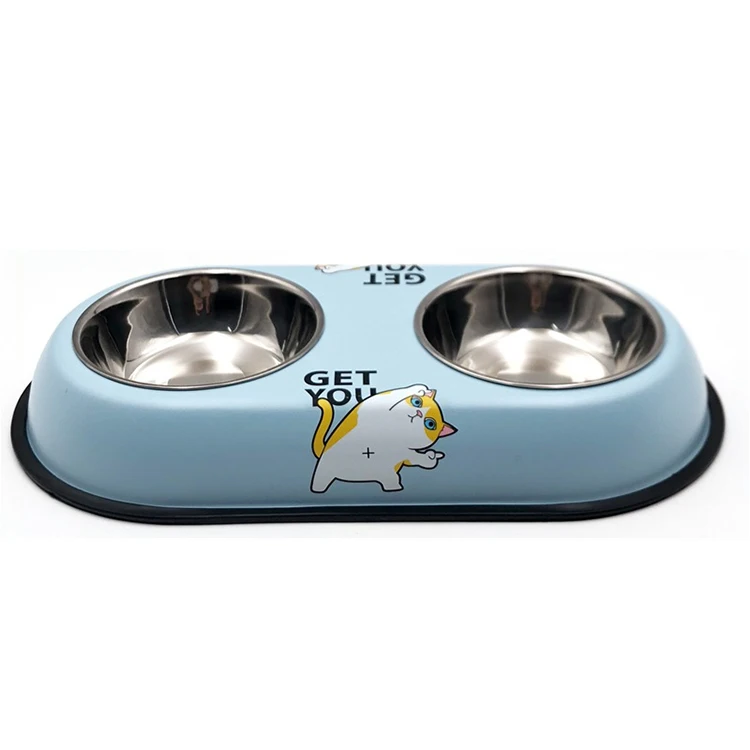 

Stainless Steel Pet Bowl in Round Shape Whole Sale, White, black