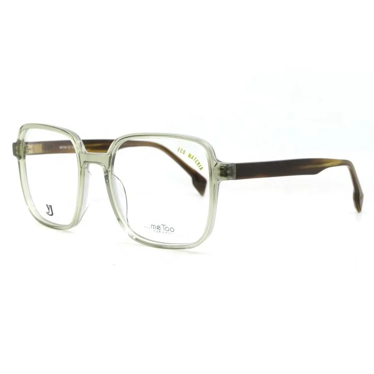 

Fashionable Big Frame Square ECO Acetate Frames Optical Eyeglasses For Women Men Monturas De Gafas