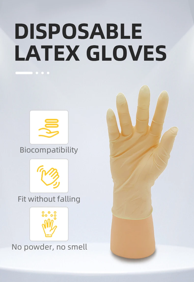 Cheap Disposable Latex Gloves Powder Free Examination Gloves Food Grade
