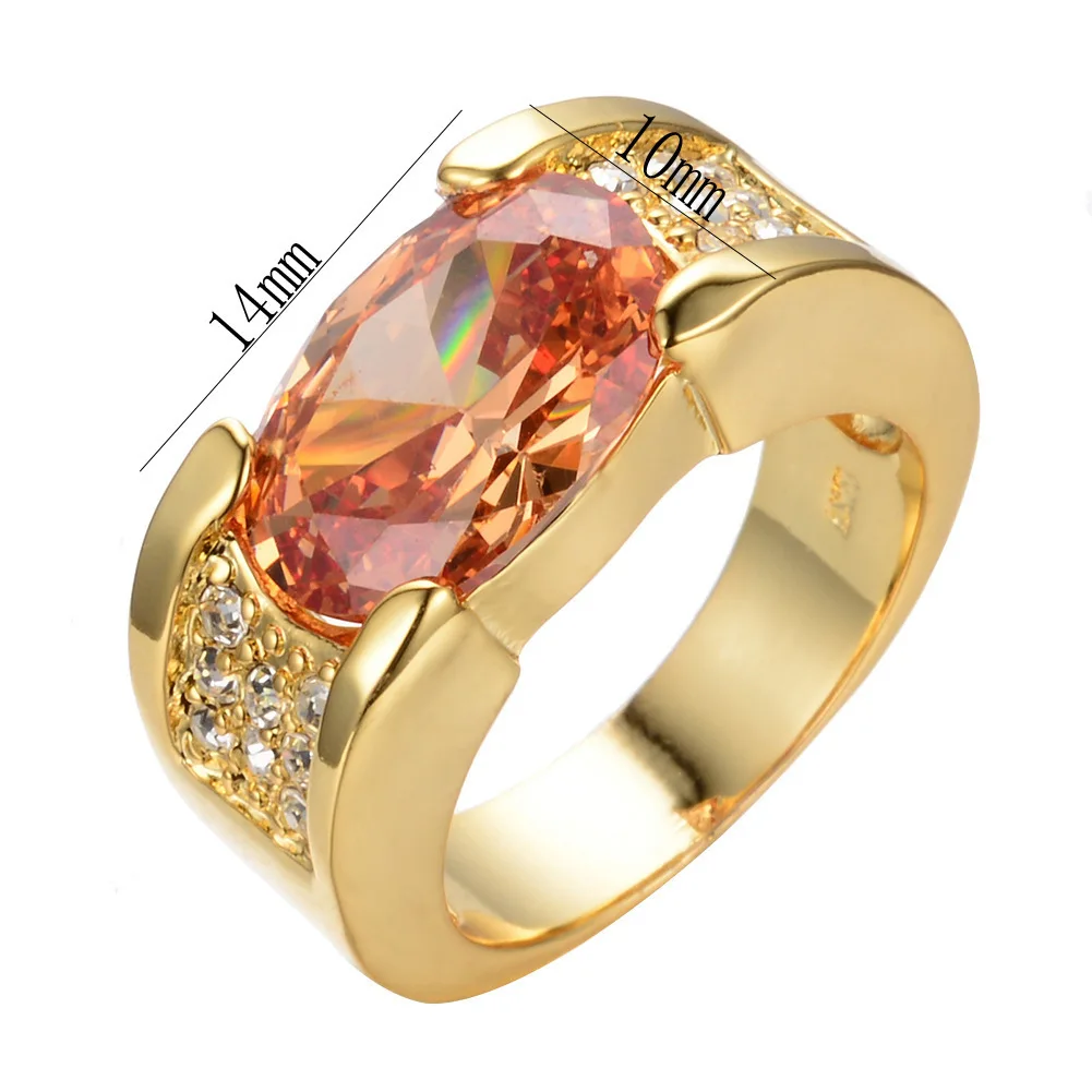 

18k Gold Ring Men Gemstone Ring Wedding Rings Jewelry Women Wedding