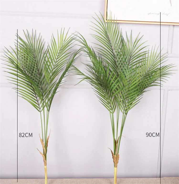 

Factory Direct Sale Green Plant Phoenix Bamboo Palm Leaf Artificial Tree Plant Leaf