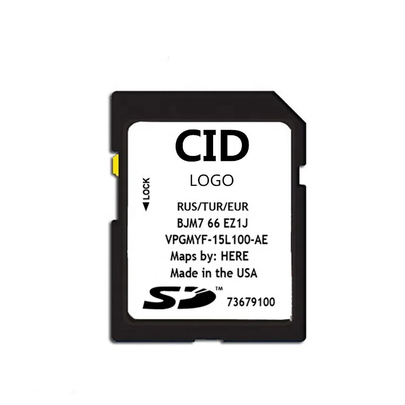 Car GPS Navigation Custom Changeable CID CSD SD Card Memory Card Class 10 Grey lock for Ford MCA 2019