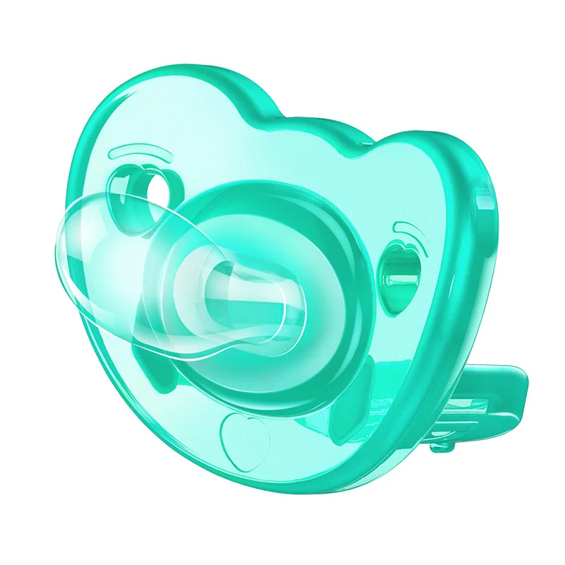

Baby silicone pacifier sleeping super soft breast milk pacifier for newborn babies