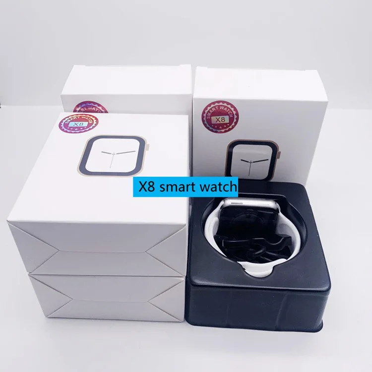 

2021 New Arrivals X8 Smart Watch IP67 Waterproof Sports Smart Watch Bracelet X8 Blood Pressure Monitor Smartwatch t500 w26 y68