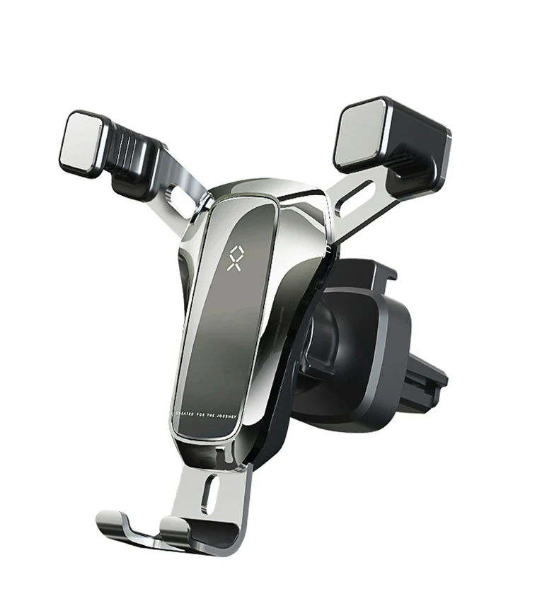 

Car phone holdercar accessoriescar air outlet special car holder navigation shelf, Black silver