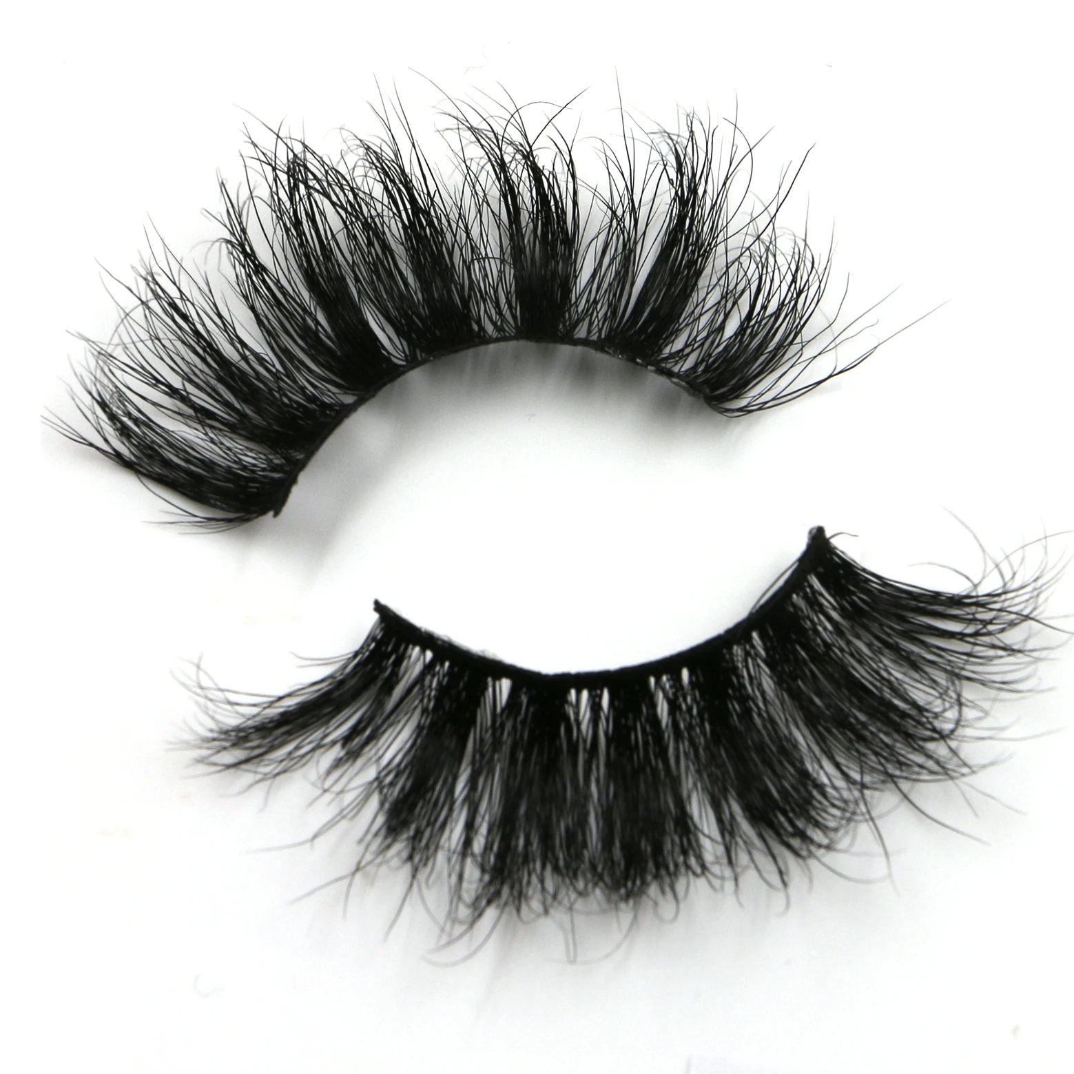 

25mm Long Fluffy Mink Eyelash Tray, Black