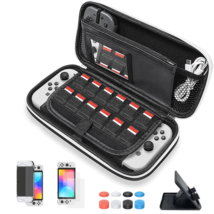 

New Arrival Accessories kit for Nintendo Switch OLED with crystal shell protective case for switch oled