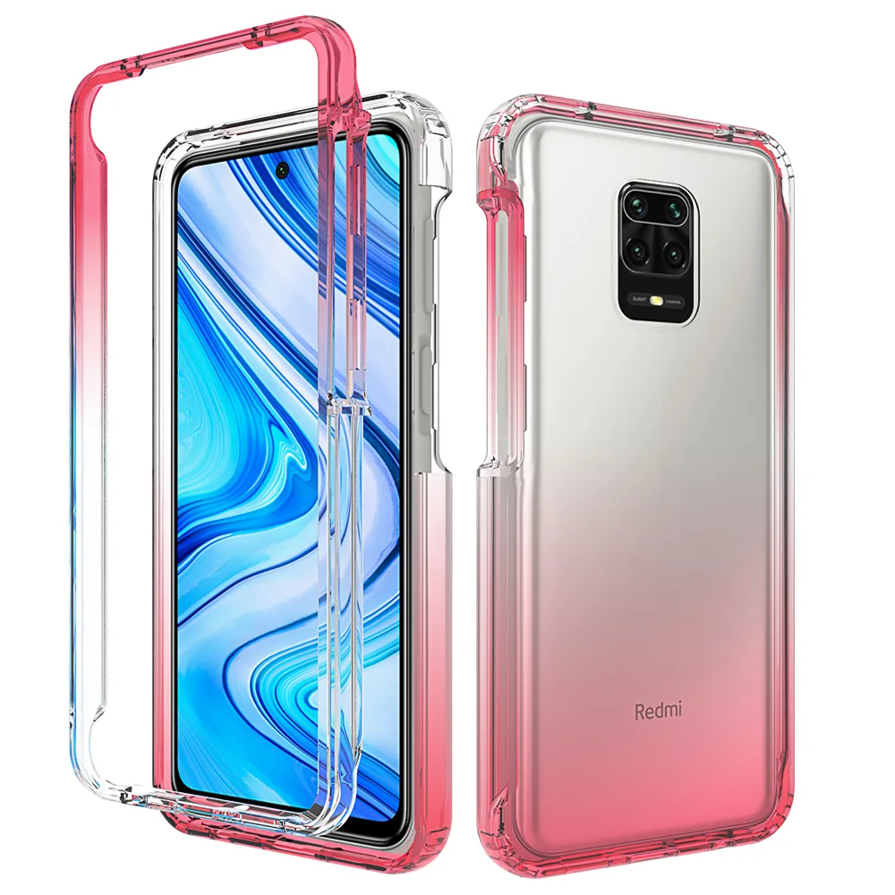 

Transpareng TPU PC Back Cover For Redmi Note 9 Crystal Clear Space Phone Case For Redmi Note 9s/9 Pro/9 Pro Max