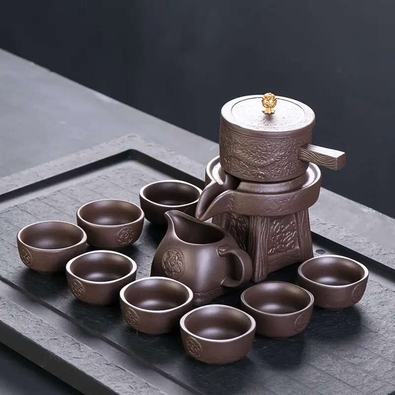 

Hot sale brown kongfu tea set