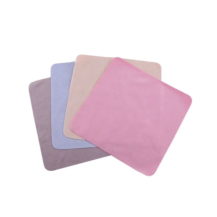 

2019 high quality custom microfiber lens cleaning cloth for glasses, Blue / pink / gray / beige