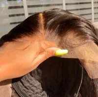 

Natural Hairline Fake Scalp Bleached Knots Cuticle Aligned Raw Indian Virgin Human Hair Lace Frontal Wigs