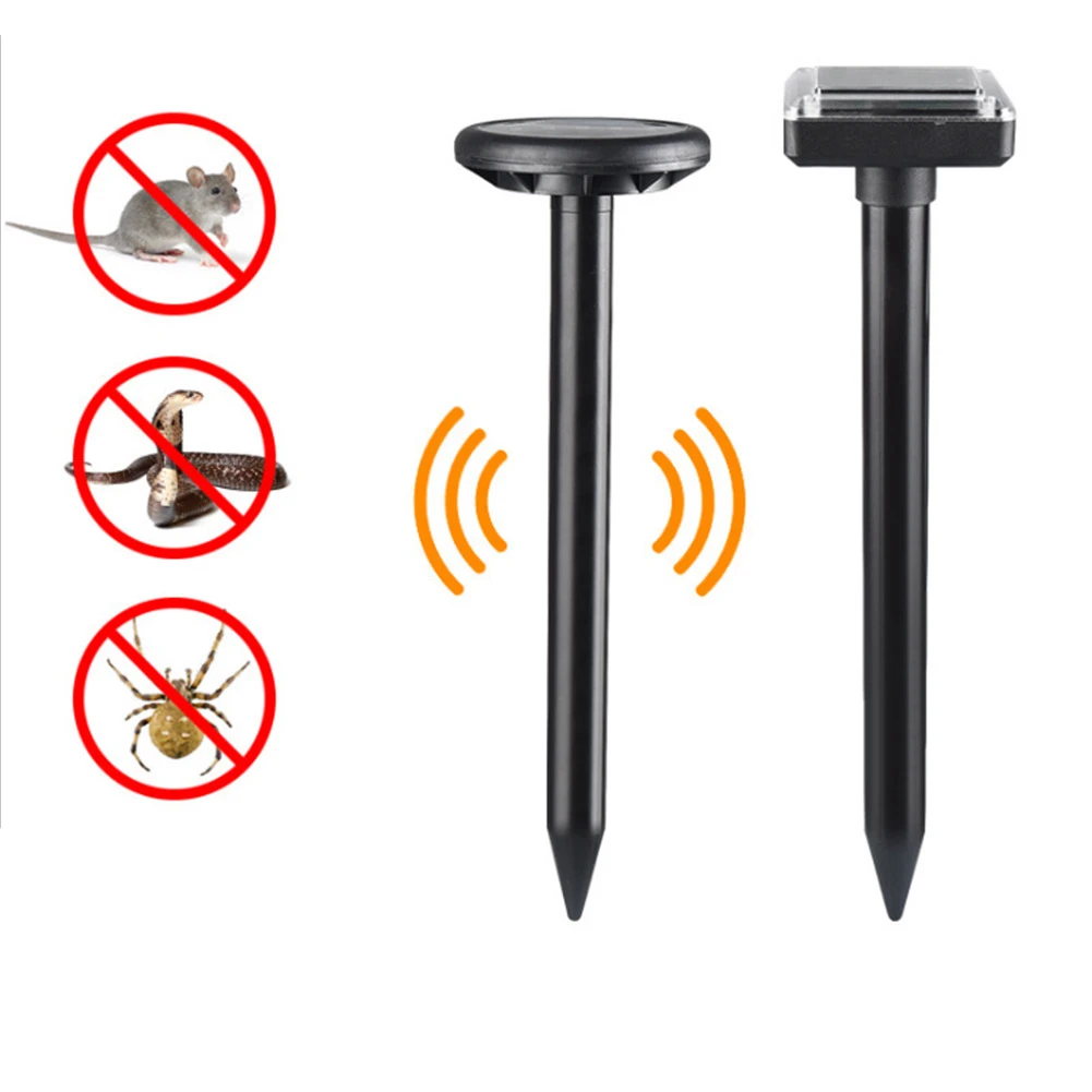 

Outdoor Solar Ultrasonic Electronic Rat Snake and Insect Repellent High Power Applicable to Hotel Garden Farm Family