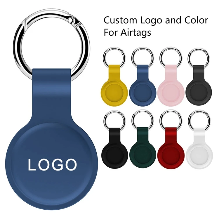 

Wholesale hot sell airtag locator tracker anti-lost device keychain silicone protective cover suitable for Apple Airtags case, Multi color