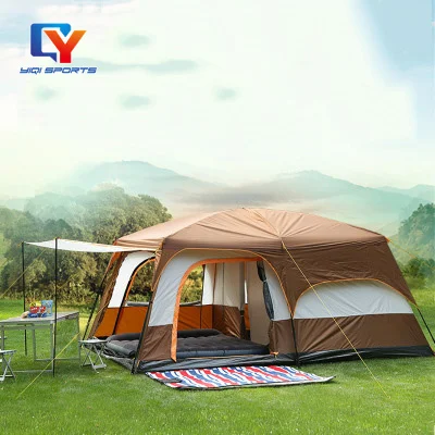 

8-10 person Big Camping Tent Waterproof 2 Bedrooms big size travel tent Outdoor camping tent for family