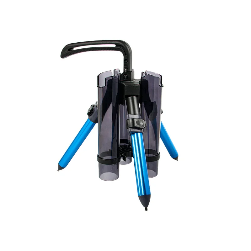 LETOYO ABS Plastic Tripod Fishing Rod Pole Holder Portable Fishing Rod Vertical Storage Durable Tube Mount Bracket Socket Rack