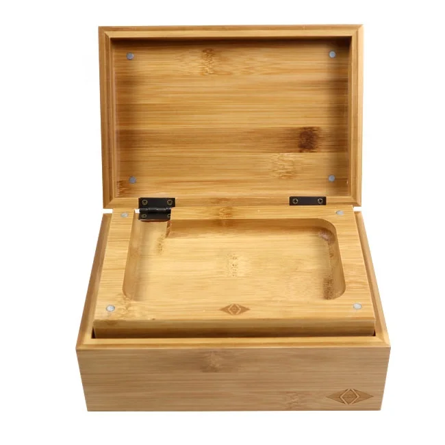 Wholesale Eco Friendly Bamboo Wooden Stash Box For Weed With Tray Buy