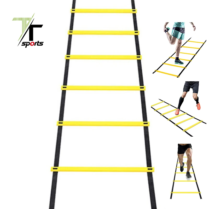 

TTSPORTS Football Quick Flat Rung Speed Agility Ladder Set Training Equipment