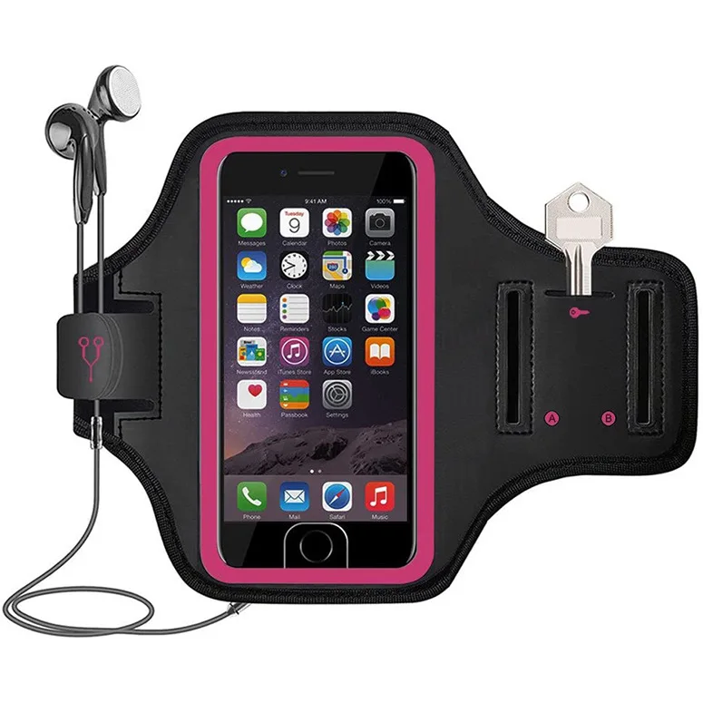 

running swimming Armband bag Waterproof Neoprene Cell case sport arm phone holder armband, Colorful