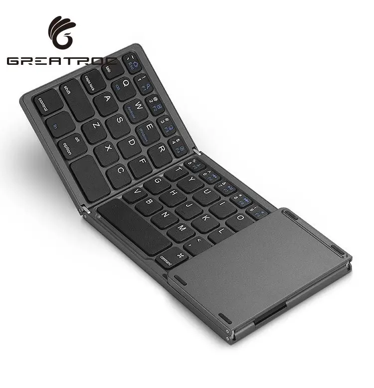 

Great Roc BT 3.0/5.1 folding magic keyboard for phone tablet with touchpad ultra-thin portable 60% wireless keyboard