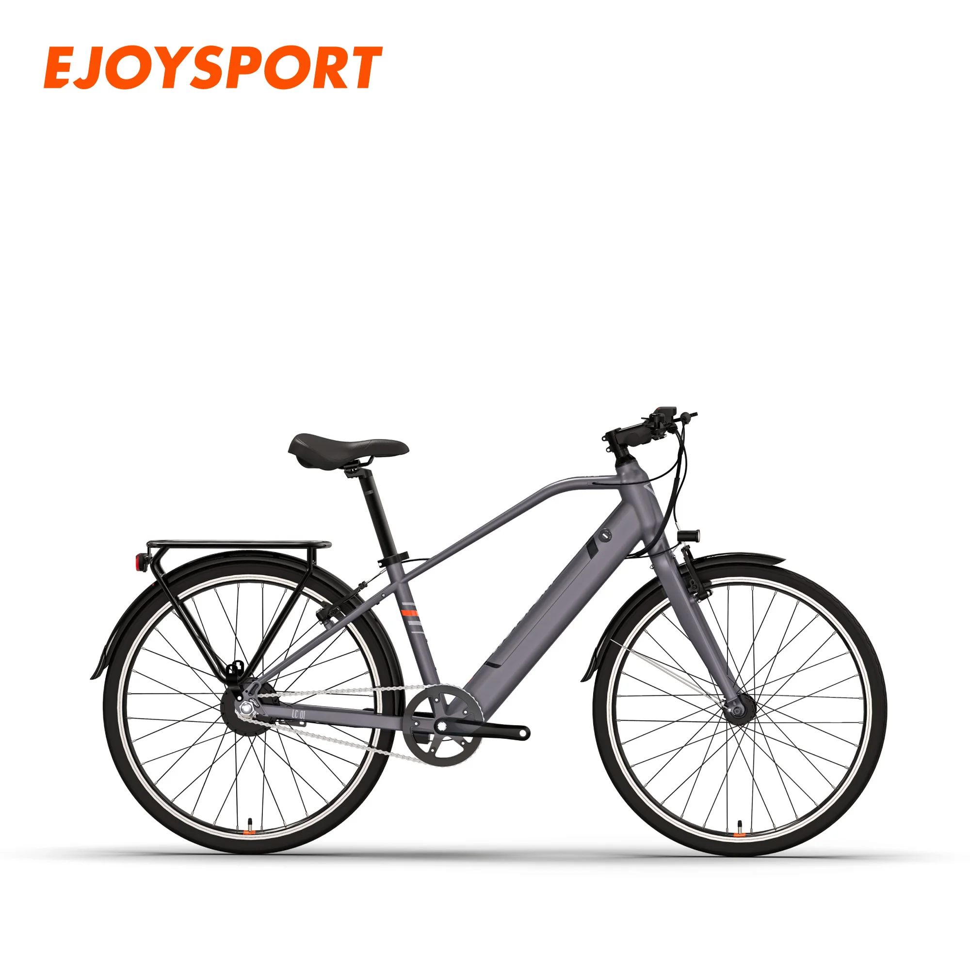 

Lithium Battery Aluminum Alloy Frame Smart Hybrid Electric Bicycle, Ebike, Power Assist System Electric Bike, Carbon black, black, orange, white