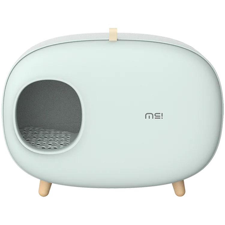 

Makesure Blue Enclosures No Spill Cat Litter Box Design Factory Sale Direct