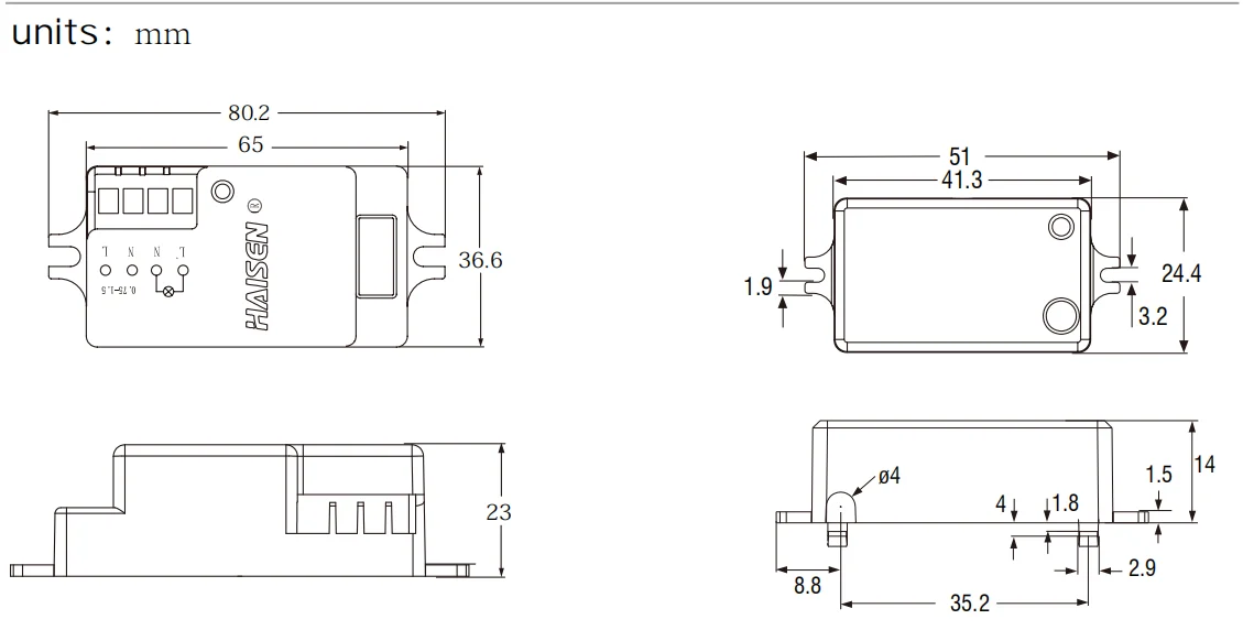 Motion Sensor White Original Power Theory Color Transducer Output Material Moving Temperature - ANKUX.COM