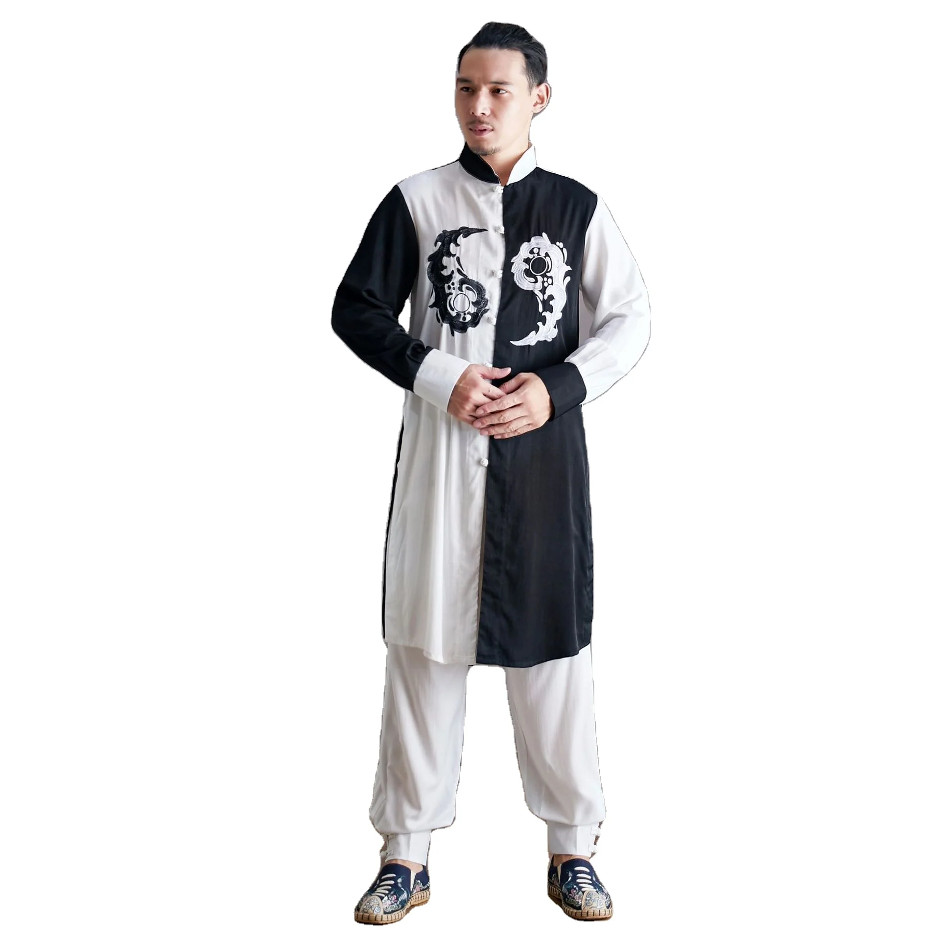 

Tai Chi Suits Men Autumn Kungfu Exercise Clothing Man Professional Clothing Chinese Style Wushu Competition Performance costume, As the pictures