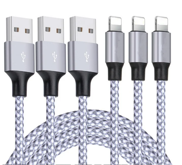 Nylon For iPhone Cable Charger High Quality Usb Data Line 3A Fast Charging USB Cable For Apple Charging For Iphone Charger Nylon For iPhone Cable Charger High Quality Usb Data Line 3A Fast Charging USB Cable For Apple Charging For Iphone Charger
