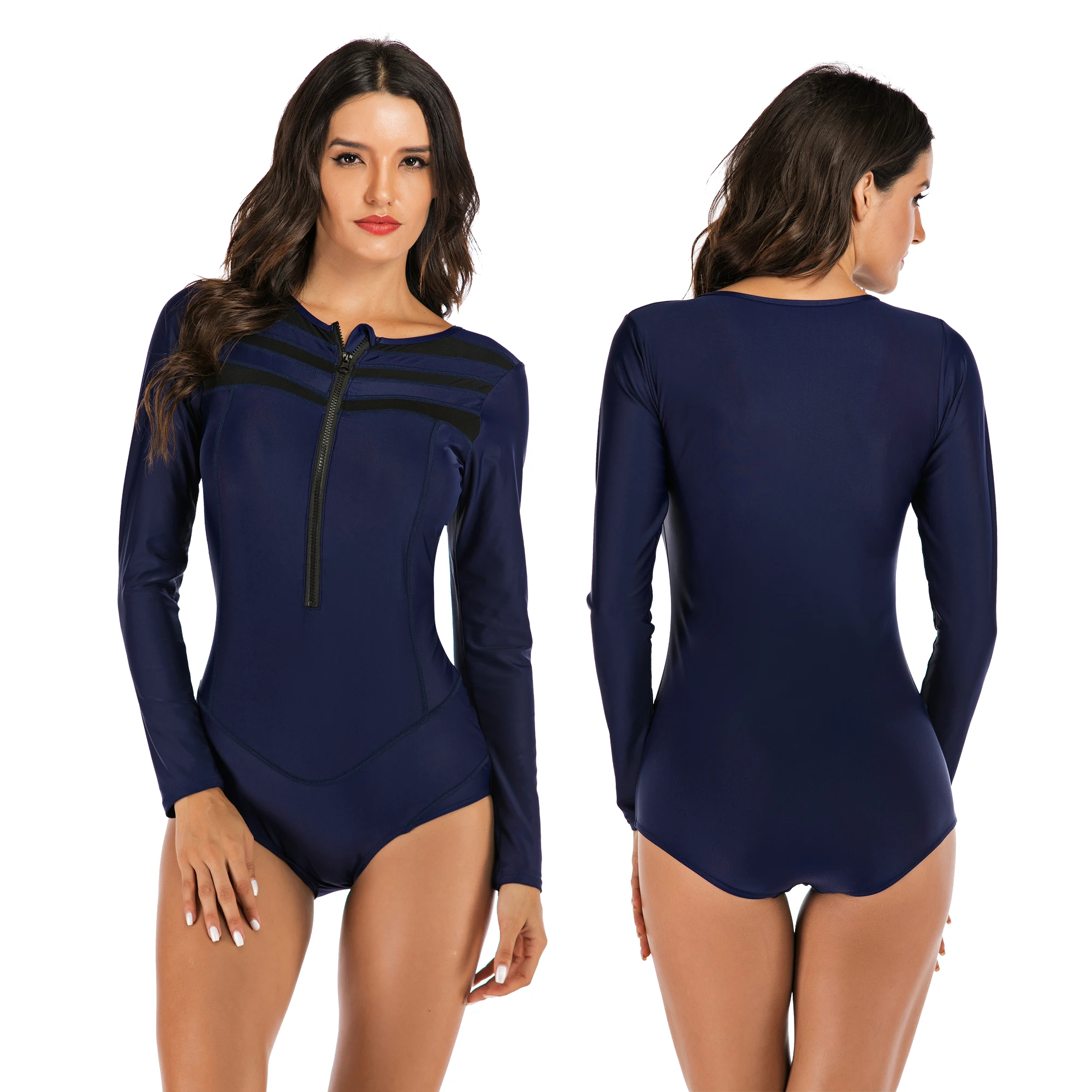 

Long Sleeve Bathing Suit Floral Swimwear One Piece Swimsuit For Women Swimming Suit
