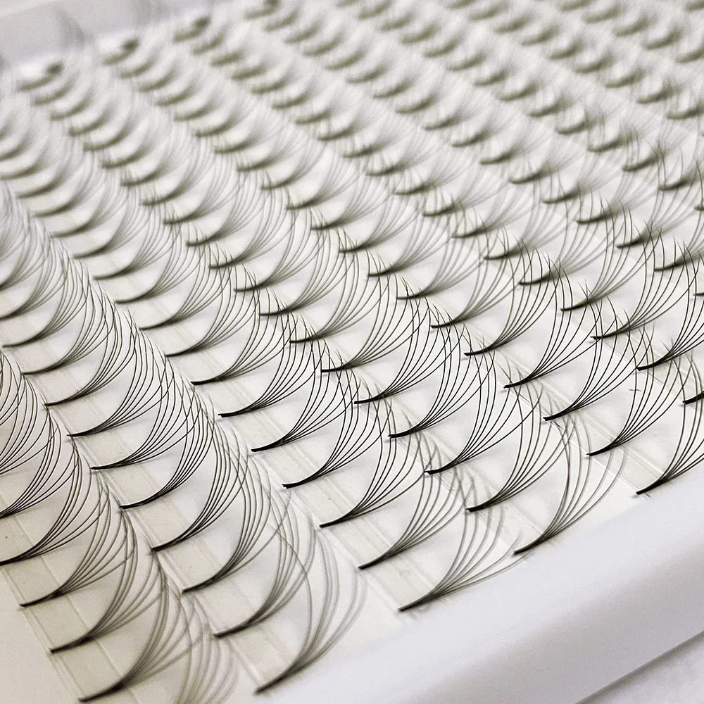 

Professional Korean XL Tray Volume Eyelash Extension 10D 6D 8D Pre Made Fan Eyelashes long stem mix tray