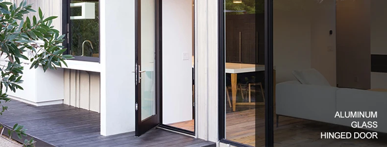 New Design manufacturer price aluminum profile frame alloy glass door