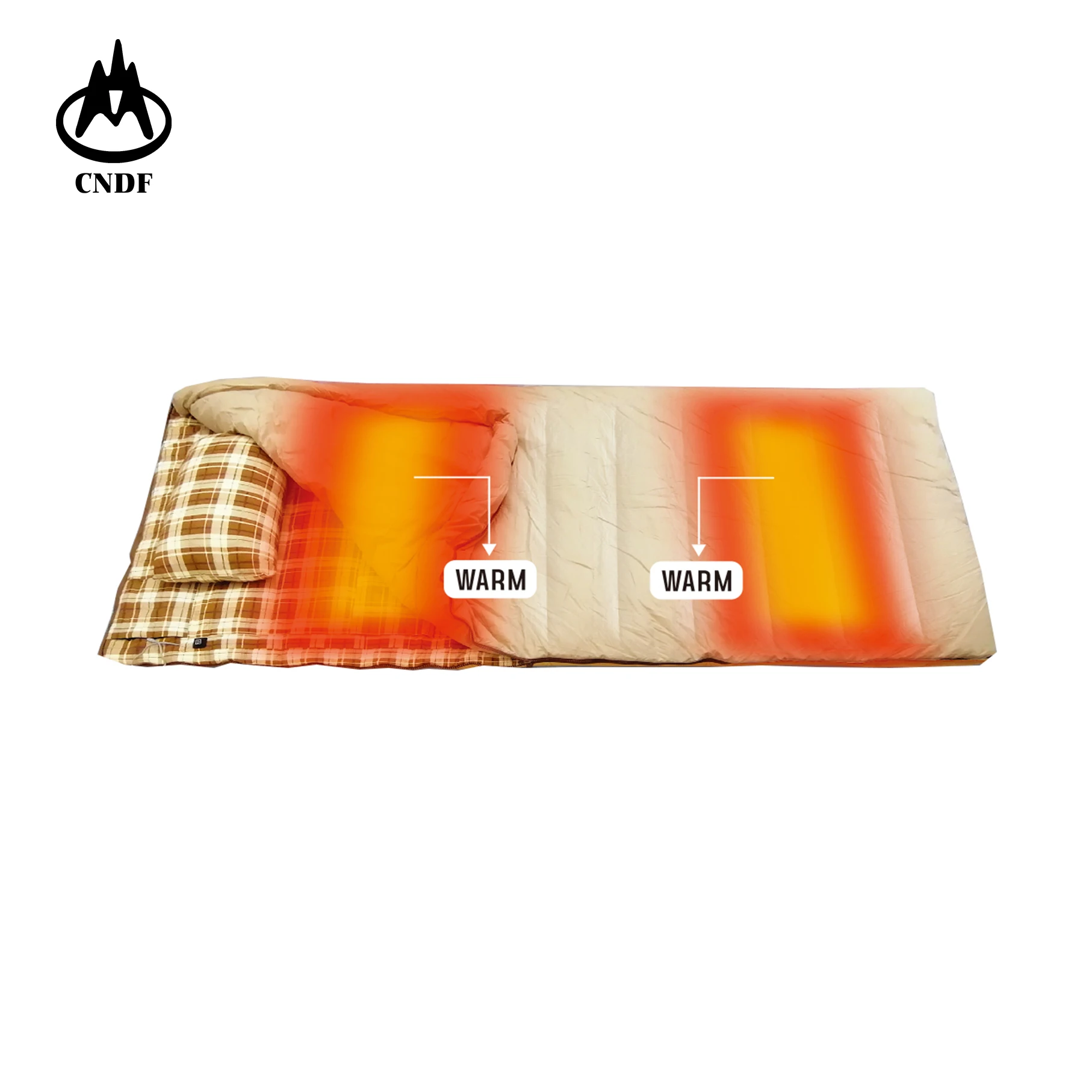 
100% cotton warmest and comfortable sleeping bag, graphene heated, best design, down filling, canvas, big size, water resistant 