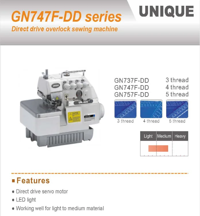 737 747 757 Direct Drive Overlock 3 4 5 Thread Safety Stitch Price