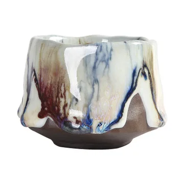

New Design 160ml Flow Glaze Handmade Stoneware Coffee Cup, As the picture show