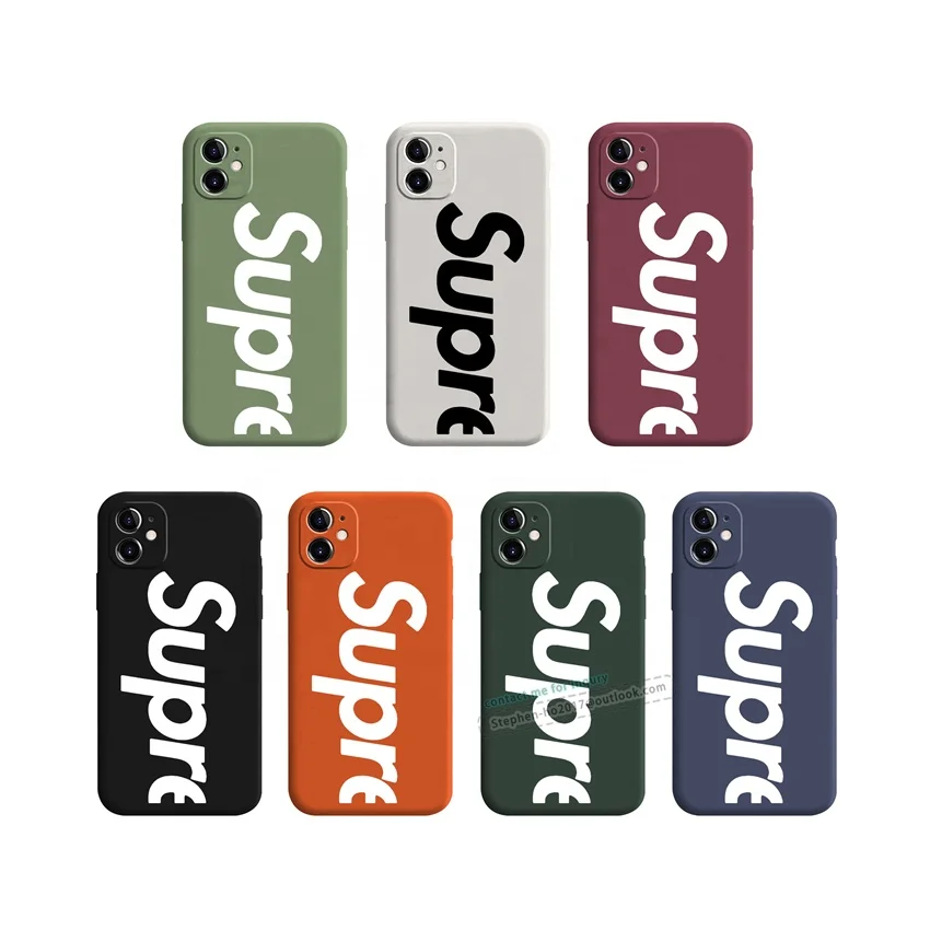 

case for iphone 6 - 11 pro max SE all models iphone silicone with flocking inside layer texture phone case
